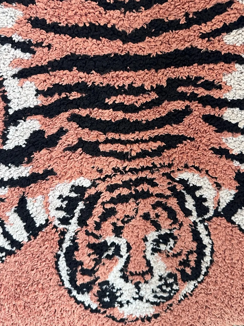 Celeste Orange / Pink Tiger Anti Slip Tiger Bath Mat / Rug.